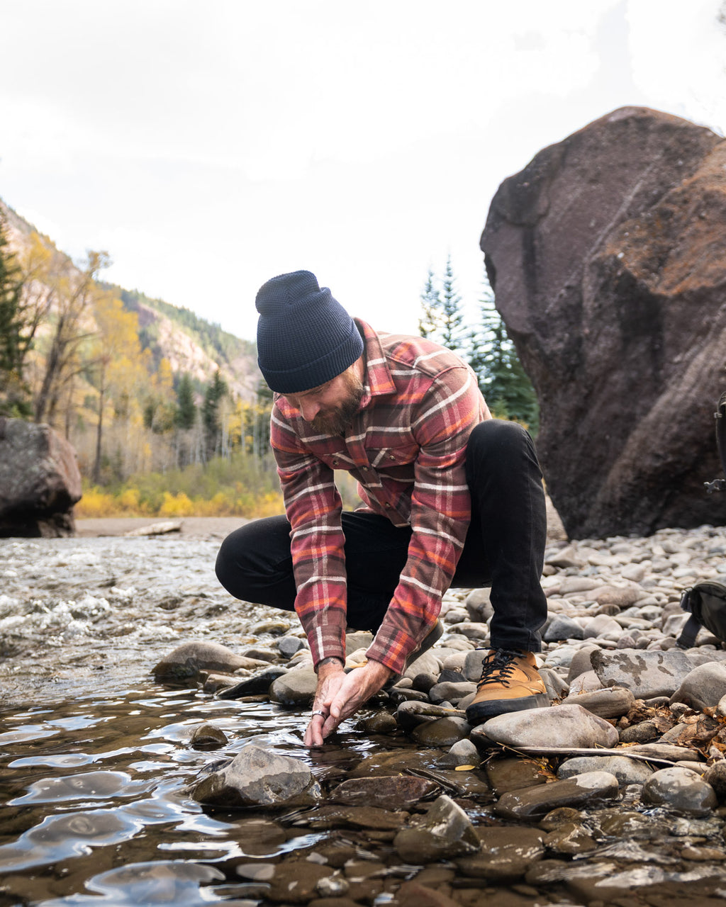 MuskOx Grand Flannel in Fireside