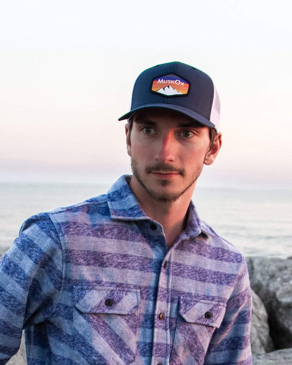 MuskOx Outdoor Apparel Mountain Adjustable Trucker Hat 