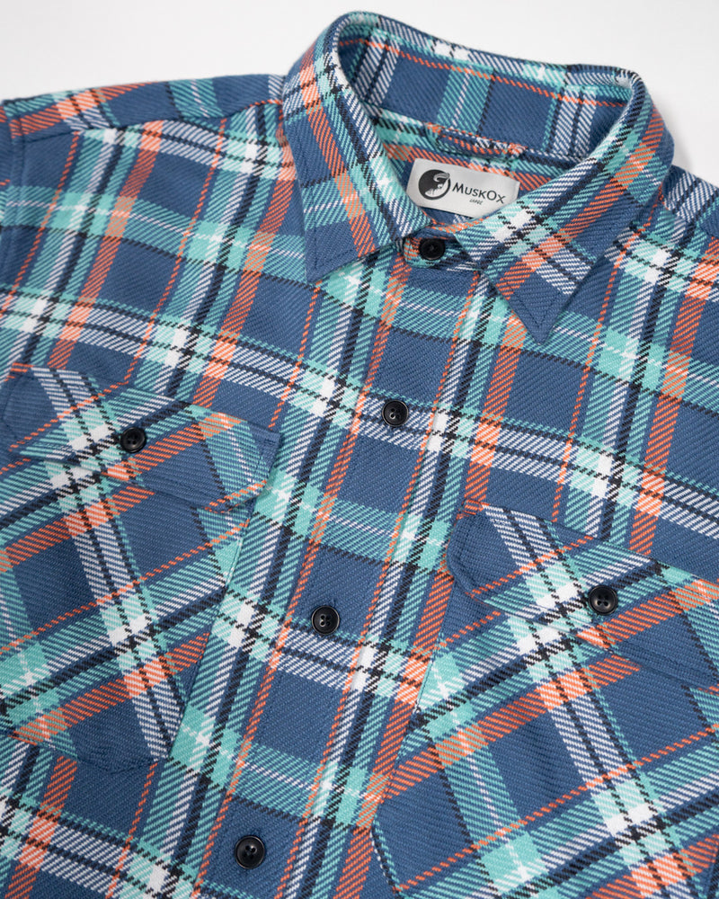 Unbrushed Flannel for Men, Midweight 100% Cotton