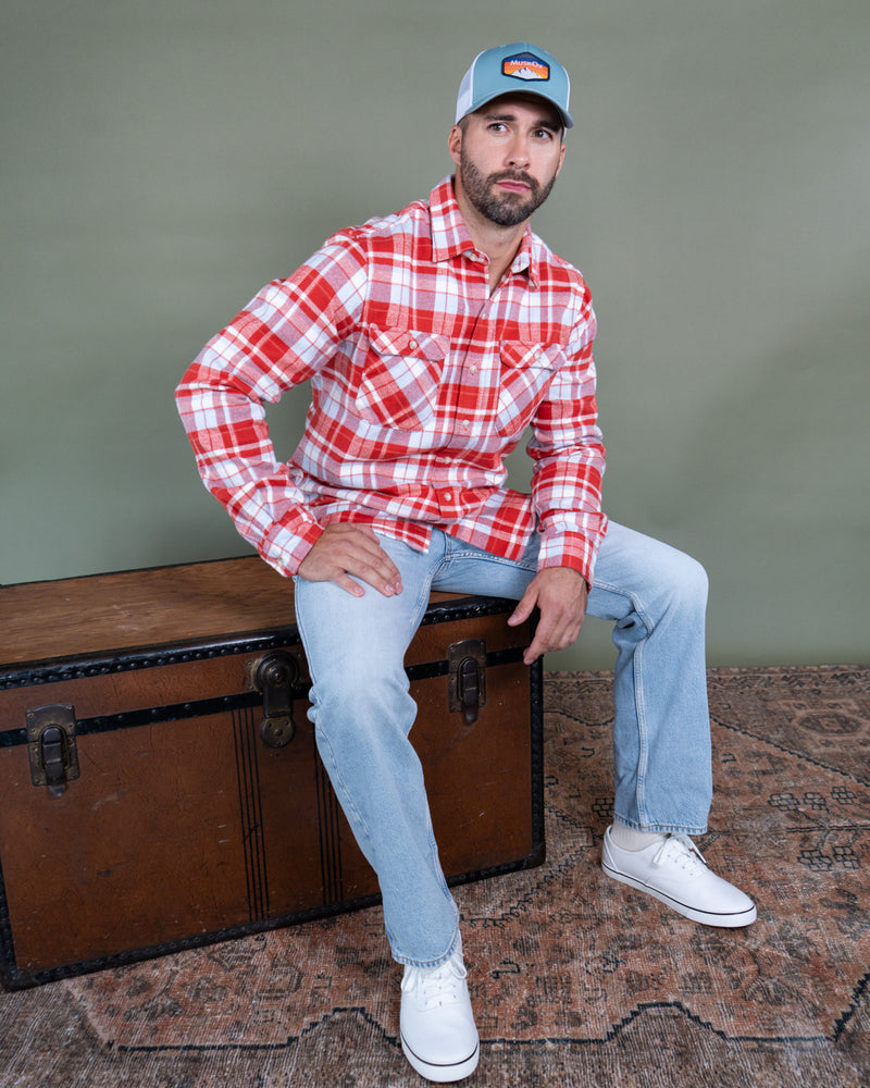 Cayenne Heavyweight Men's Flannel Shirt for Fall