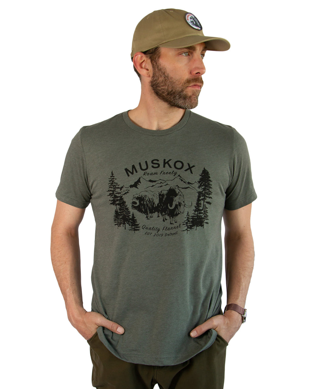 MuskOx Parks Tee, Ringspun Cotton Tee