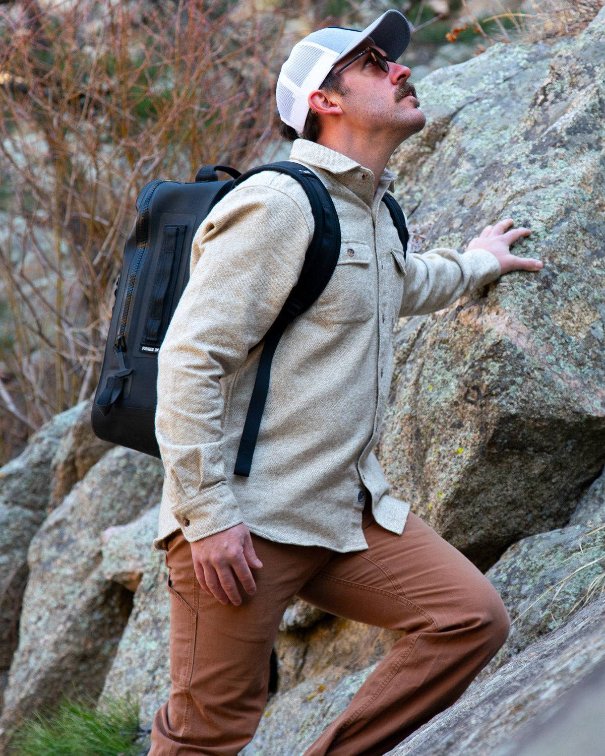 Grand Flannel Shirt for Men, 100% Cotton Heavyweight Flannel Shirt in Seagrass