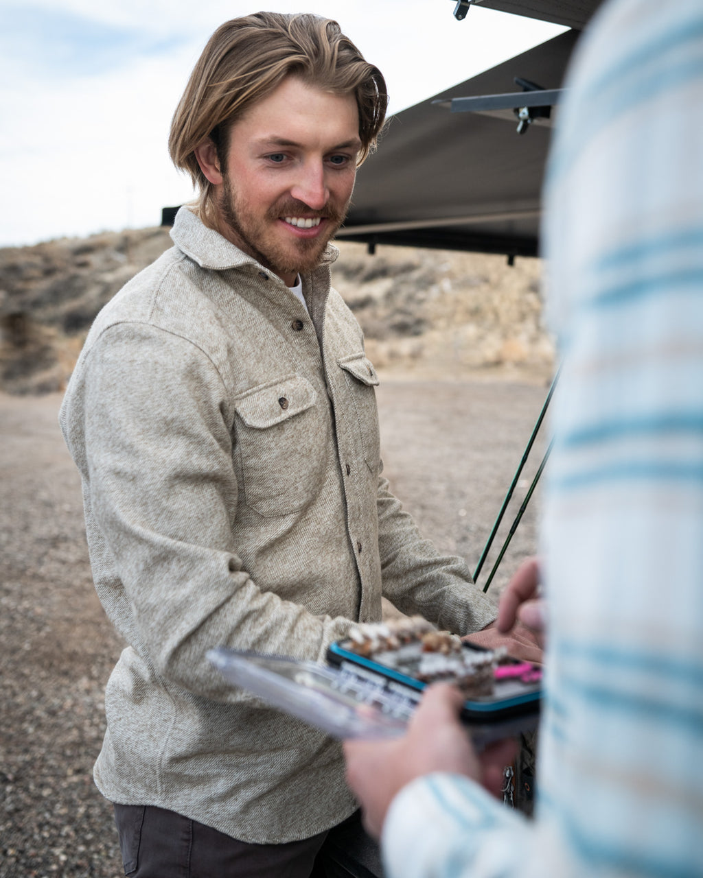 Grand Flannel Shirt for Men, 100% Cotton Heavyweight Flannel Shirt in Seagrass