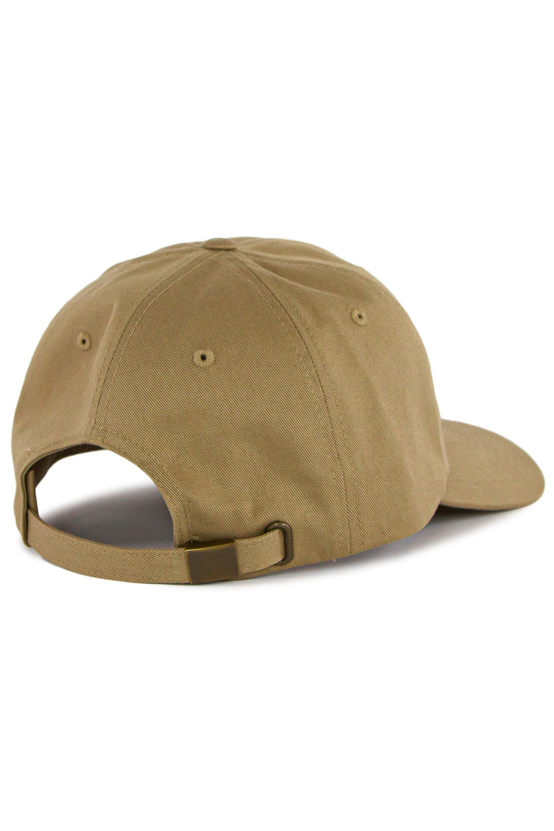 MuskOx Logo Patch Hat in Driftwood, Cotton Twill Chino Hat with Strap, Embroidered in USA