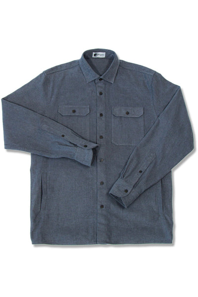 MuskOx Clothing The Yukon Flannel Shirt Jacket, Charcoal. Charcoal Flannel Shirt Jacket. 100% Cotton, Durable Flannel Shirt. Our flannels are made of a heavy duty cotton twill with a soft brushed finish so you can be prepared for any adventure without sacrificing comfort. Since we want you to be built for every occasion, we've included two secure chest pockets and side pockets for you to bring your vitals along.