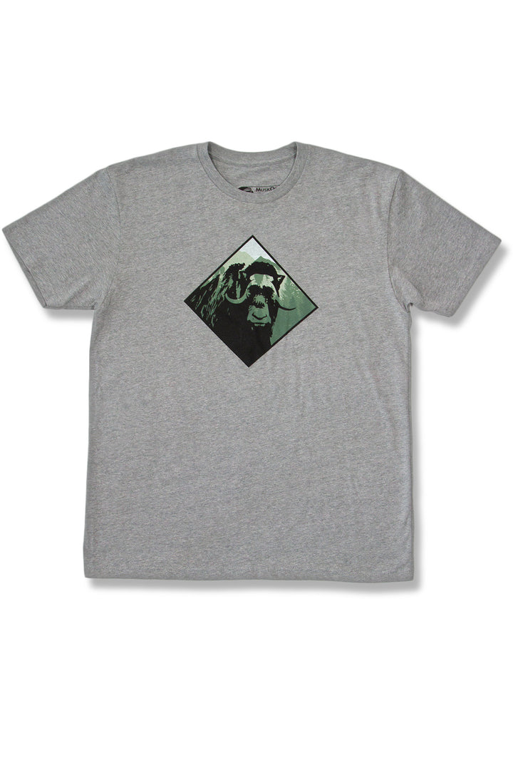 MuskOx Outdoor Apparel Diamond Tee in Grey