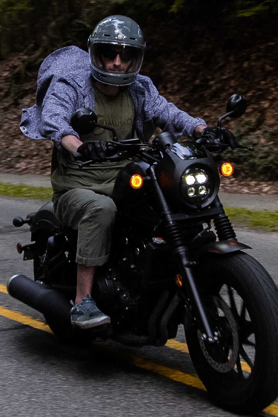 The Grand Flannel in Steel Grey By MuskOx. Heavyweight Flannel.