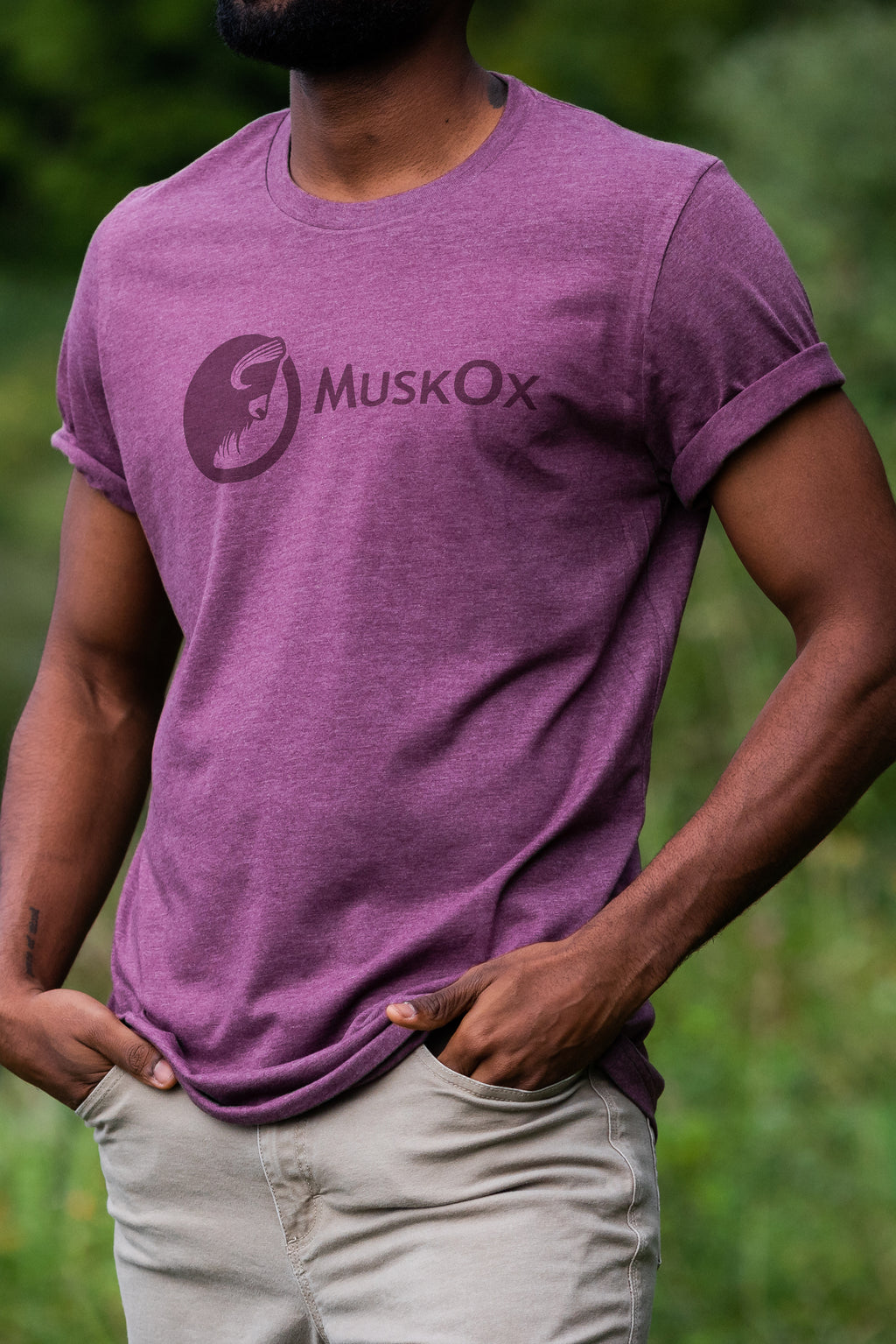 MuskOx-Clothing-Maroon-Tee-Shirt