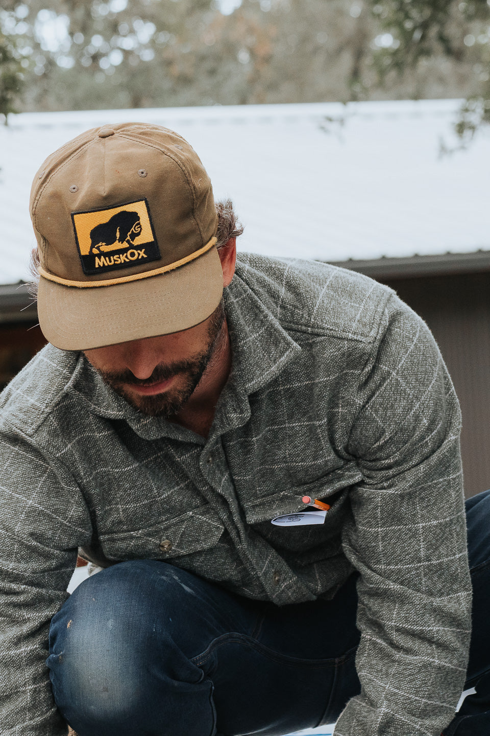 The Grand Flannel in Moss Green By MuskOx. Heavyweight Flannel. MuskOx Apparel The Grand Flannel, Burgundy, Red. 100% Cotton, Durable Flannel Shirt. Our flannels are made of a heavy duty cotton twill with a soft brushed finish so you can be prepared for any adventure without sacrificing comfort. Since we want you to be built for every occasion, we've included two secure chest pockets for you to bring your vitals along.