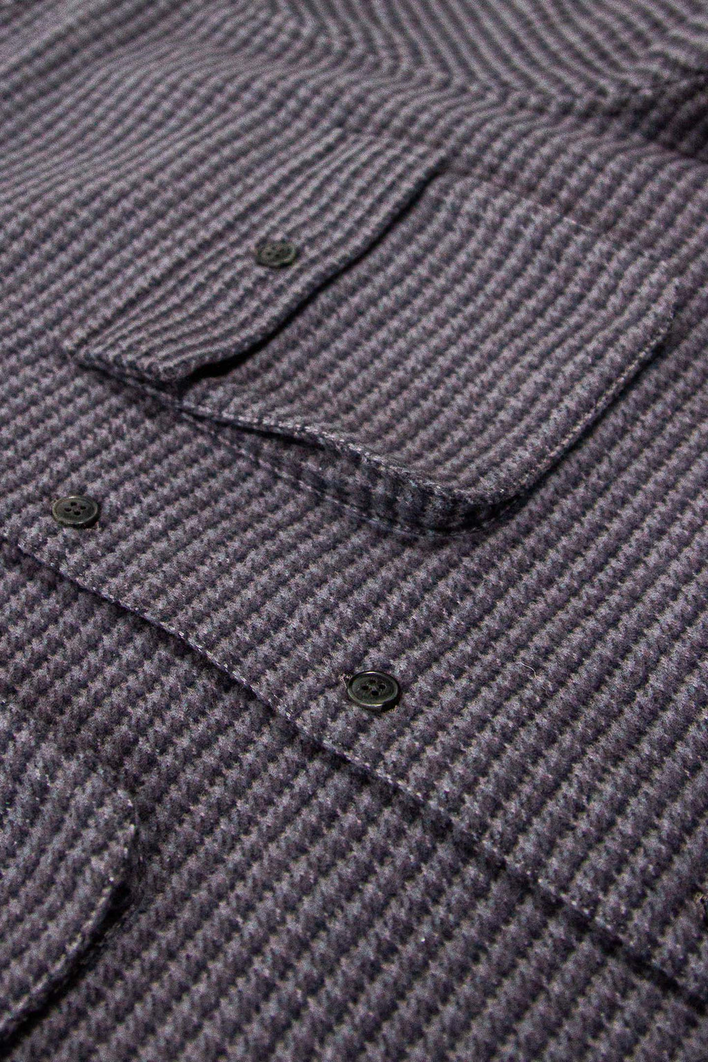 Relaxed fitting charcoal grey flannel shirt for men by MuskOx Flannels, made with 100% heavyweight cotton