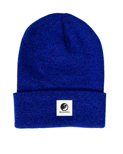 MuskOx Backslope Knit Beanie in Royal Blue